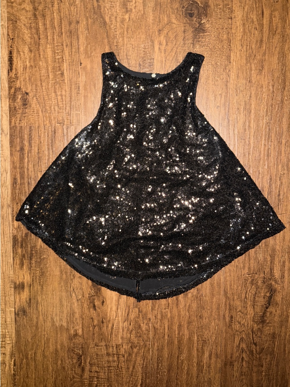 Forever 21 Black Sequin Tank Dressy Top